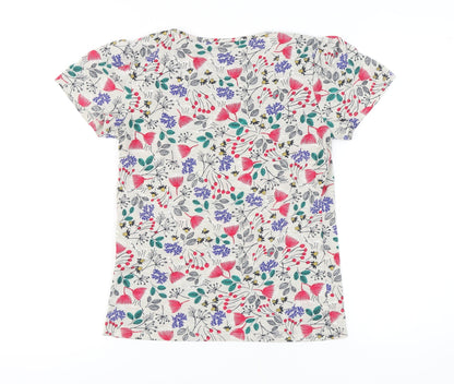 Womens UK Size 8 Marks and Spencer Multicoloured Jersey T-Shirt