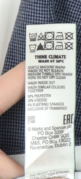 Marks and Spencer Men's Blue Trousers, 42