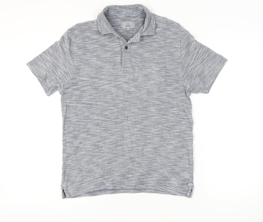 Marks and Spencer Men's Grey Polo Shirt S Tailored