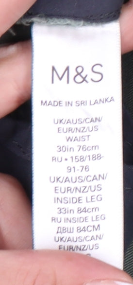 Marks and Spencer Men's Green Chino Trousers 30 in Waist