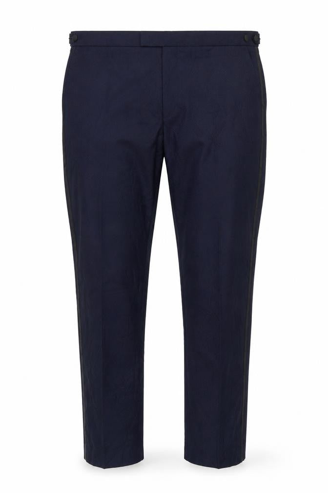 Mens UK Size 42 Marks and Spencer Regular Fit Formal Blue Trousers