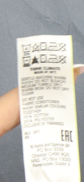 Marks and Spencer Men's Blue Chino Trousers - Size 44