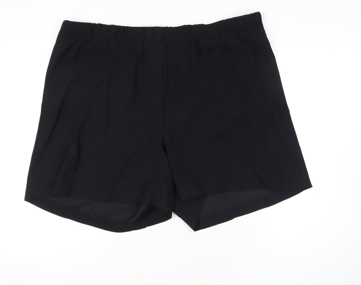Marks and Spencer Women's Black Shorts, Size 24, Polyester