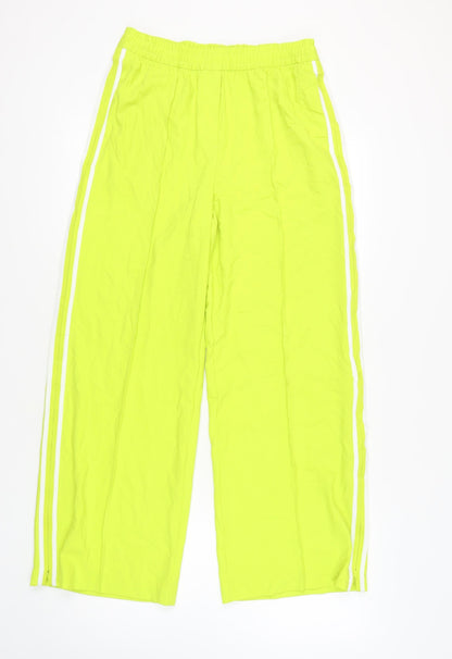 Womens UK Size 12 Marks and Spencer Relaxed Fit Windbreaker Green Trousers