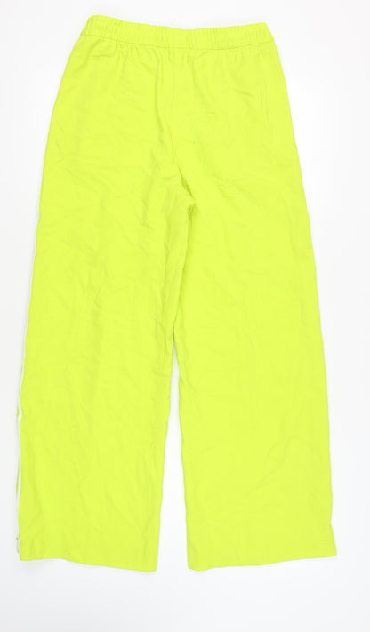 Womens UK Size 12 Marks and Spencer Relaxed Fit Windbreaker Green Trousers
