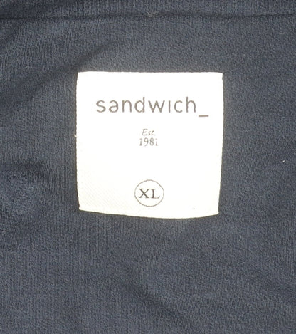 Sandwich Women's Blue Blazer XL Notch Lapel
