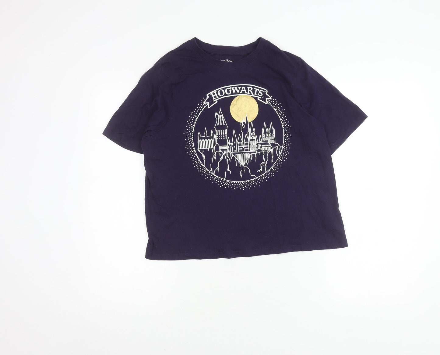 Unisex Adults UK Size S Harry Potter Purple Basic T-Shirt