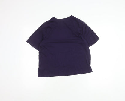 Unisex Adults UK Size S Harry Potter Purple Basic T-Shirt