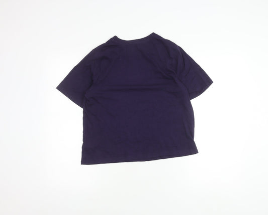 Unisex Adults UK Size S Harry Potter Purple Basic T-Shirt