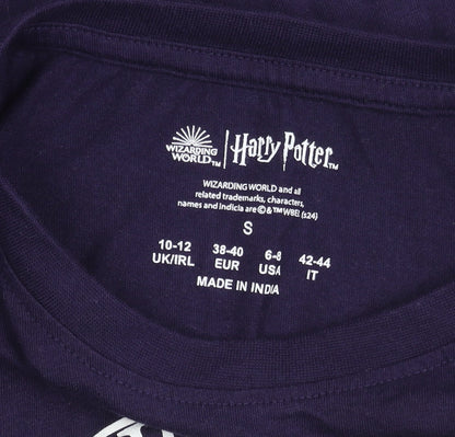 Unisex Adults UK Size S Harry Potter Purple Basic T-Shirt