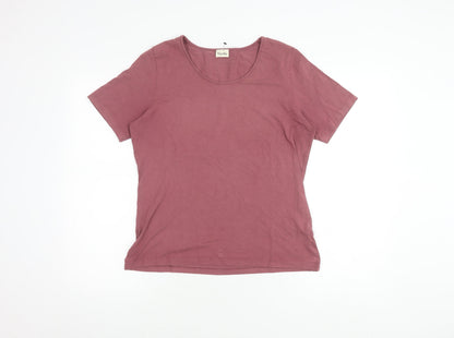 Womens UK Size M Viyella Purple Basic T-Shirt