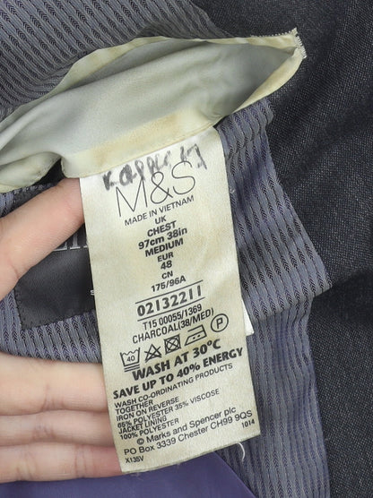 Mens UK Size 38 Marks and Spencer Regular Grey Suit Jacket