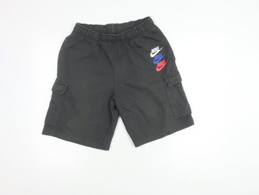 Nike Men's Black Athletic Shorts S Elastic Waist