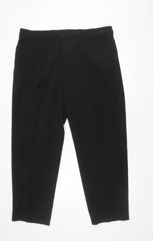 Farah Men's Black Trousers Size 44 Regular