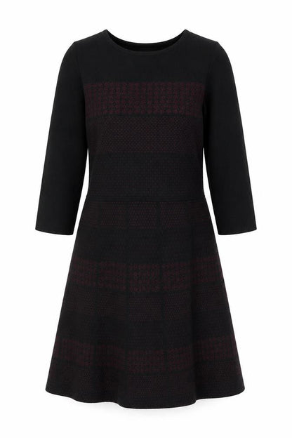 Monsoon Women's Black Check Dress Size 12