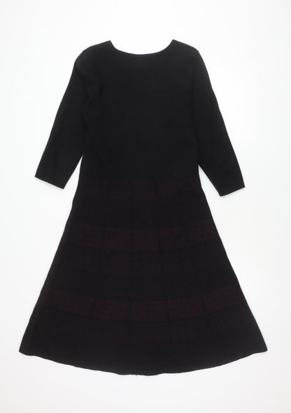 Monsoon Women's Black Check Dress Size 12