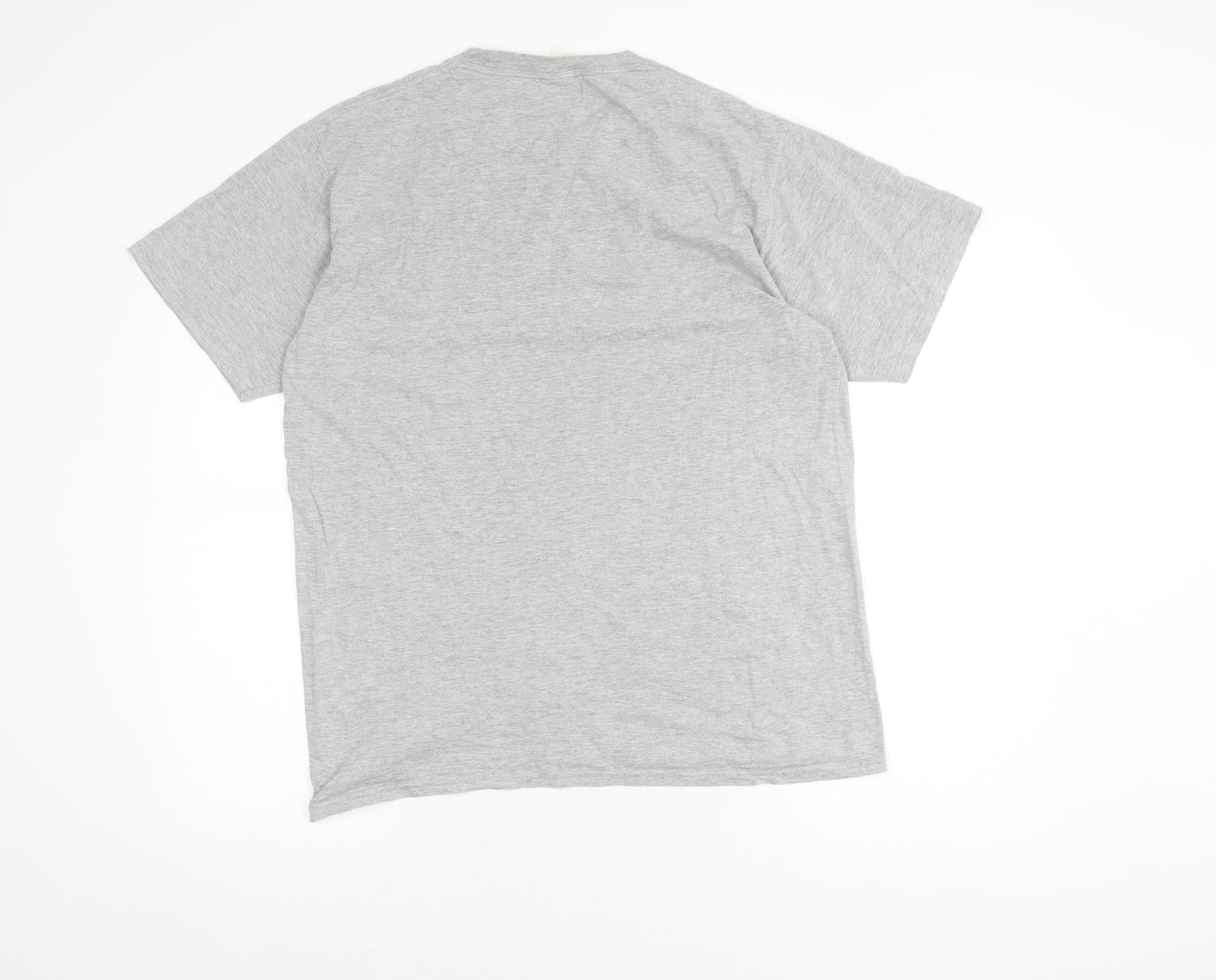 Port & Company Men's Grey TMNT Graphic T-Shirt L