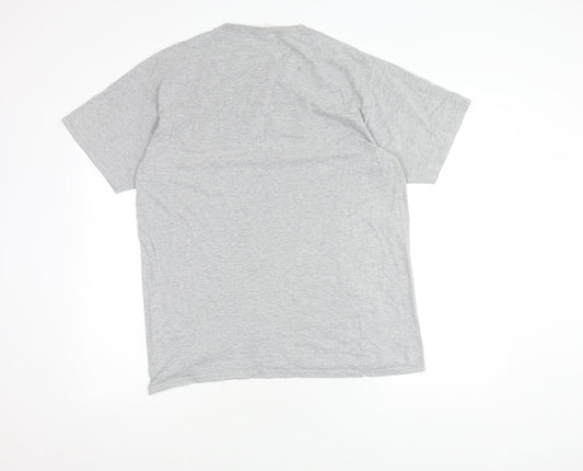 Port & Company Men's Grey TMNT Graphic T-Shirt L