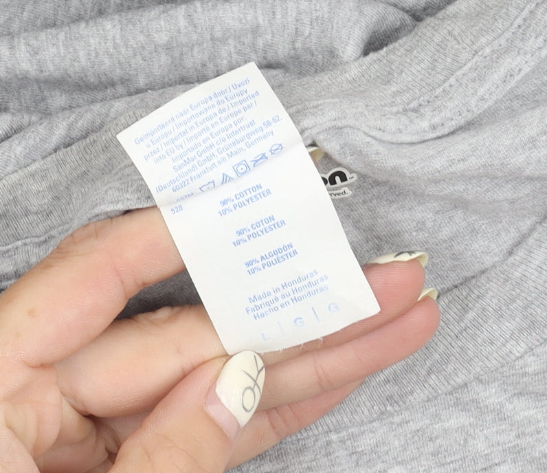 Port & Company Men's Grey TMNT Graphic T-Shirt L