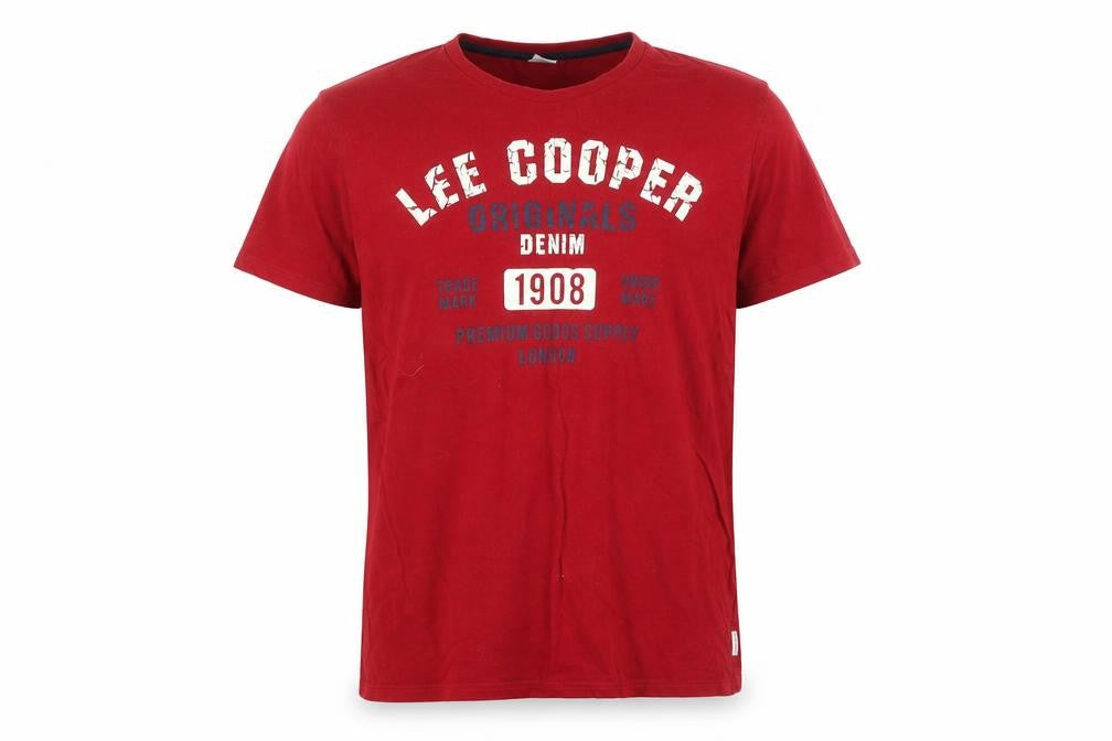 Mens UK Size XL Lee Cooper Red  T-Shirt