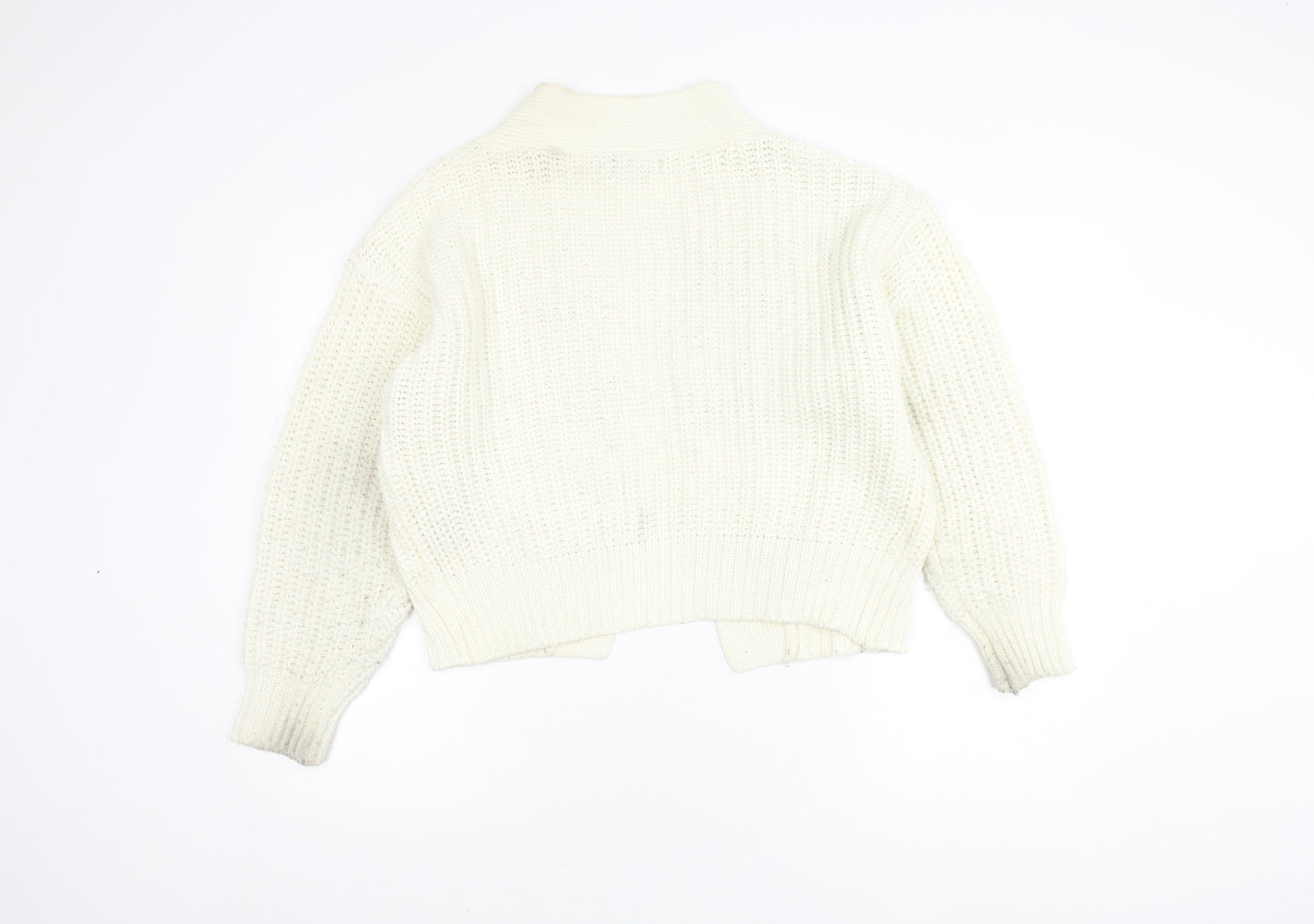 Womens UK Size XS Brave Soul Ivory Cardigan Jumper
