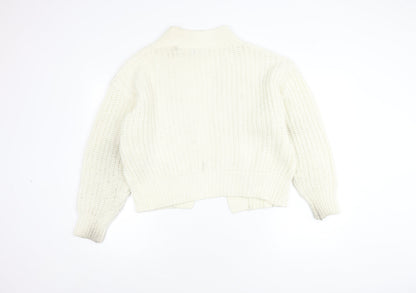 Womens UK Size XS Brave Soul Ivory Cardigan Jumper