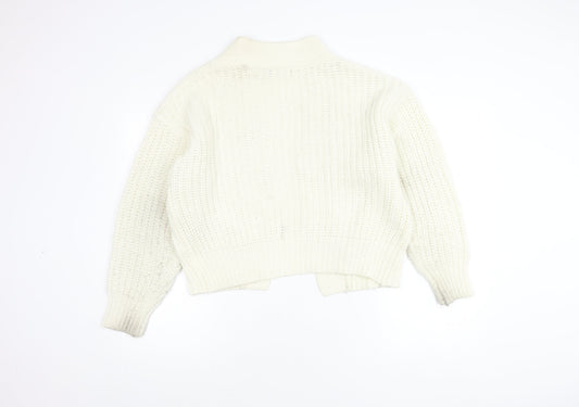 Womens UK Size XS Brave Soul Ivory Cardigan Jumper