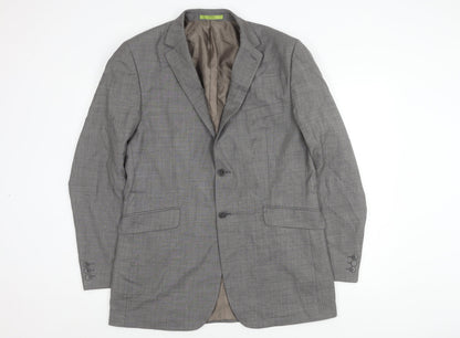 Mens UK Size 42 Burton Regular Grey Suit Jacket