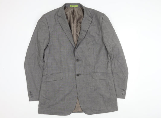 Mens UK Size 42 Burton Regular Grey Suit Jacket