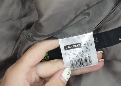 Mens UK Size 42 Burton Regular Grey Suit Jacket