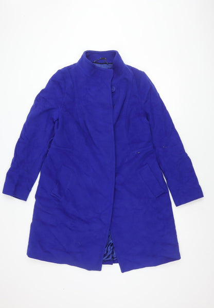 Womens UK Size 14 Coast Blue Overcoat