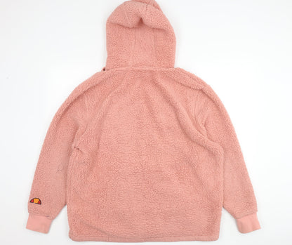 Ellesse Women’s Pink Pullover Hoodie M with Logo