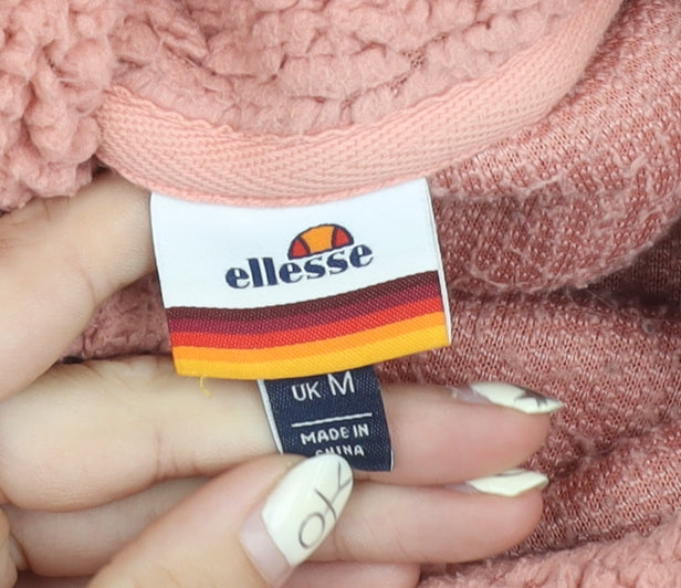 Ellesse Women’s Pink Pullover Hoodie M with Logo