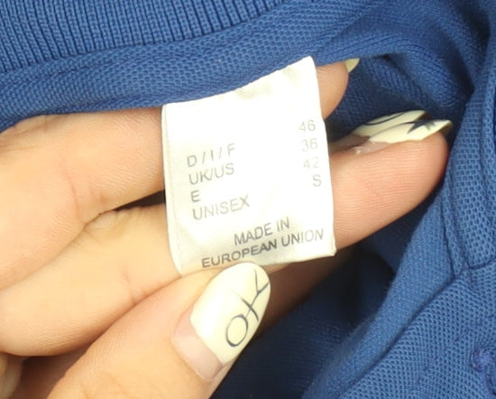 GOLFINO Unisex Blue Polo Shirt S Long Sleeve