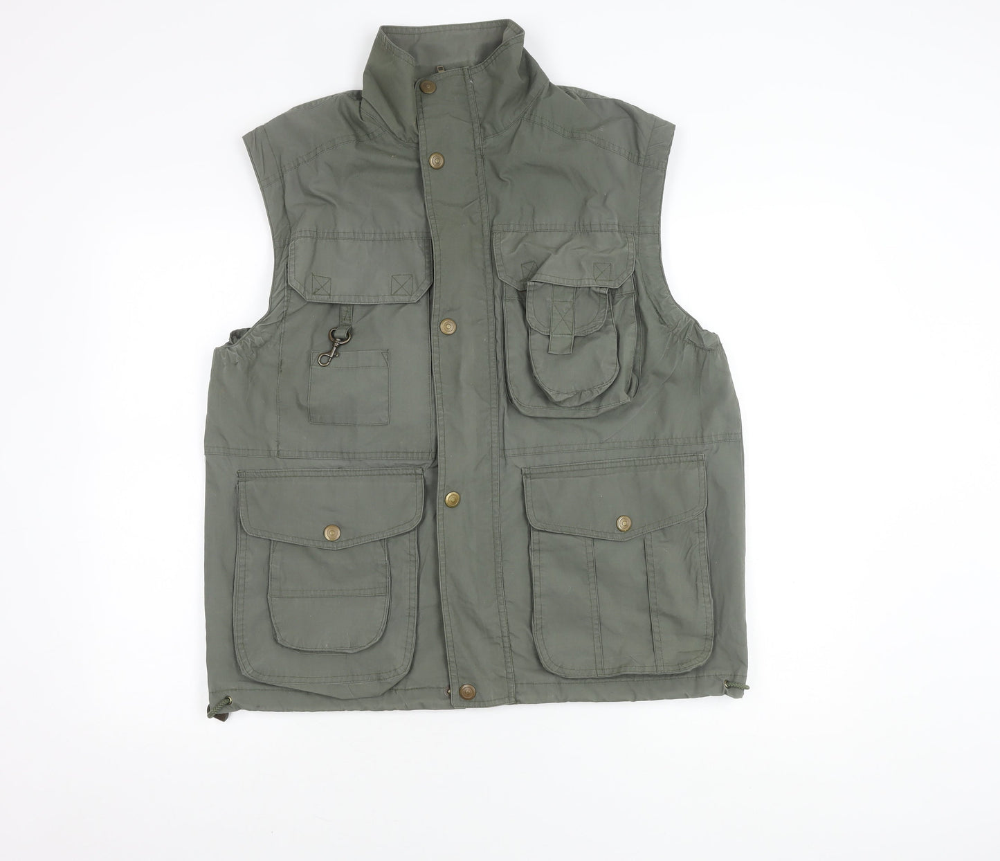 Mens UK Size M Highpoint Green Utility Vest