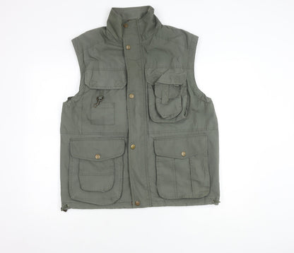 Mens UK Size M Highpoint Green Utility Vest
