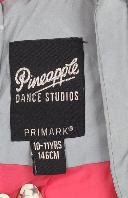 Primark Girls Grey Hooded Puffer Jacket 10-11Y Winter Coat