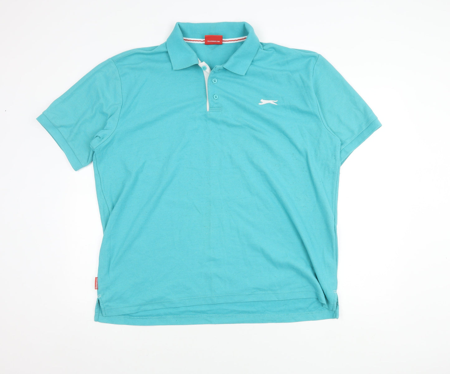 Slazenger Men's Blue Polo Shirt, 2XL, Short Sleeve