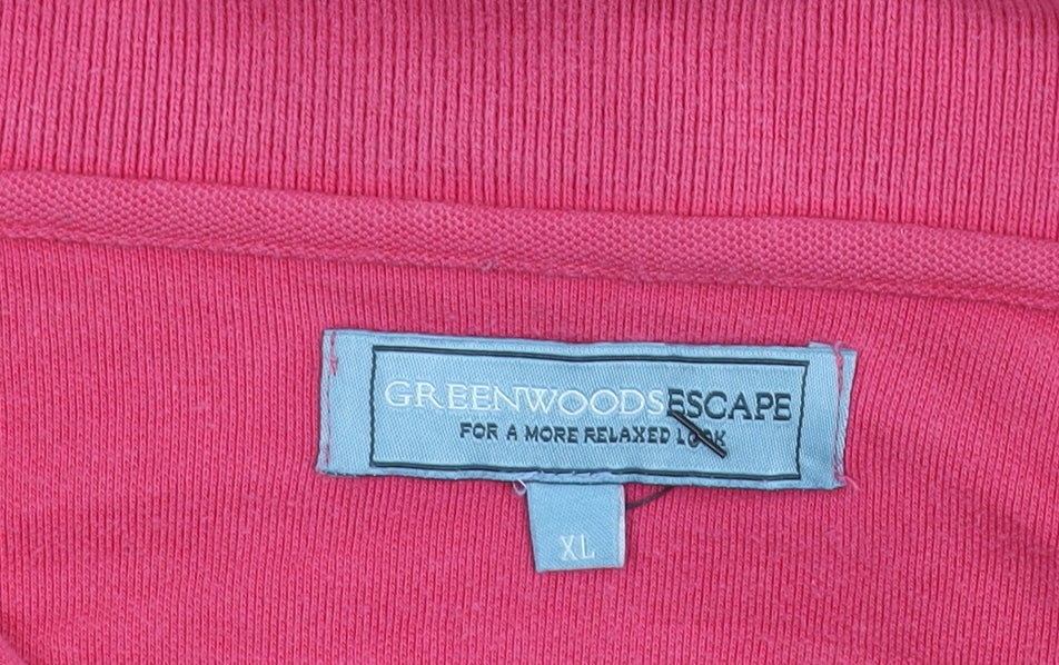 Greenwoods Escape Men's Pink Polo Shirt XL