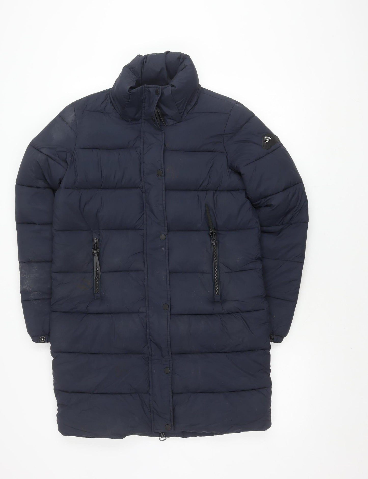 Womens UK Size 6 Superdry Navy Puffer Jacket