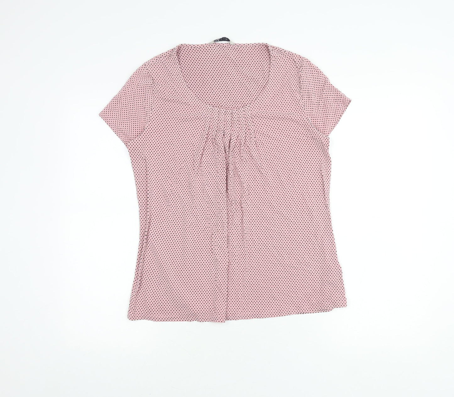 Womens UK Size 12 Marks and Spencer Pink Basic Blouse