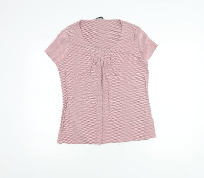 Womens UK Size 12 Marks and Spencer Pink Basic Blouse