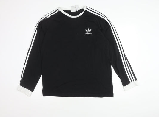 adidas Men's Black Long Sleeve T-Shirt XL