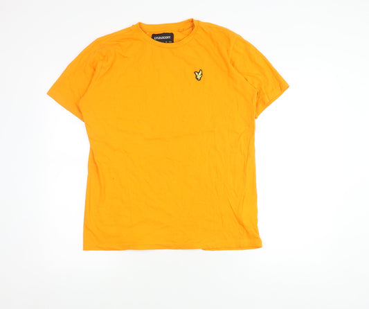 Lyle & Scott Orange Men's Crew Neck T-Shirt M