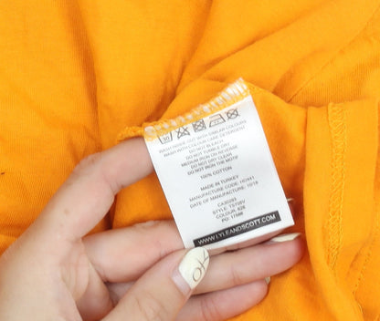 Lyle & Scott Orange Men's Crew Neck T-Shirt M