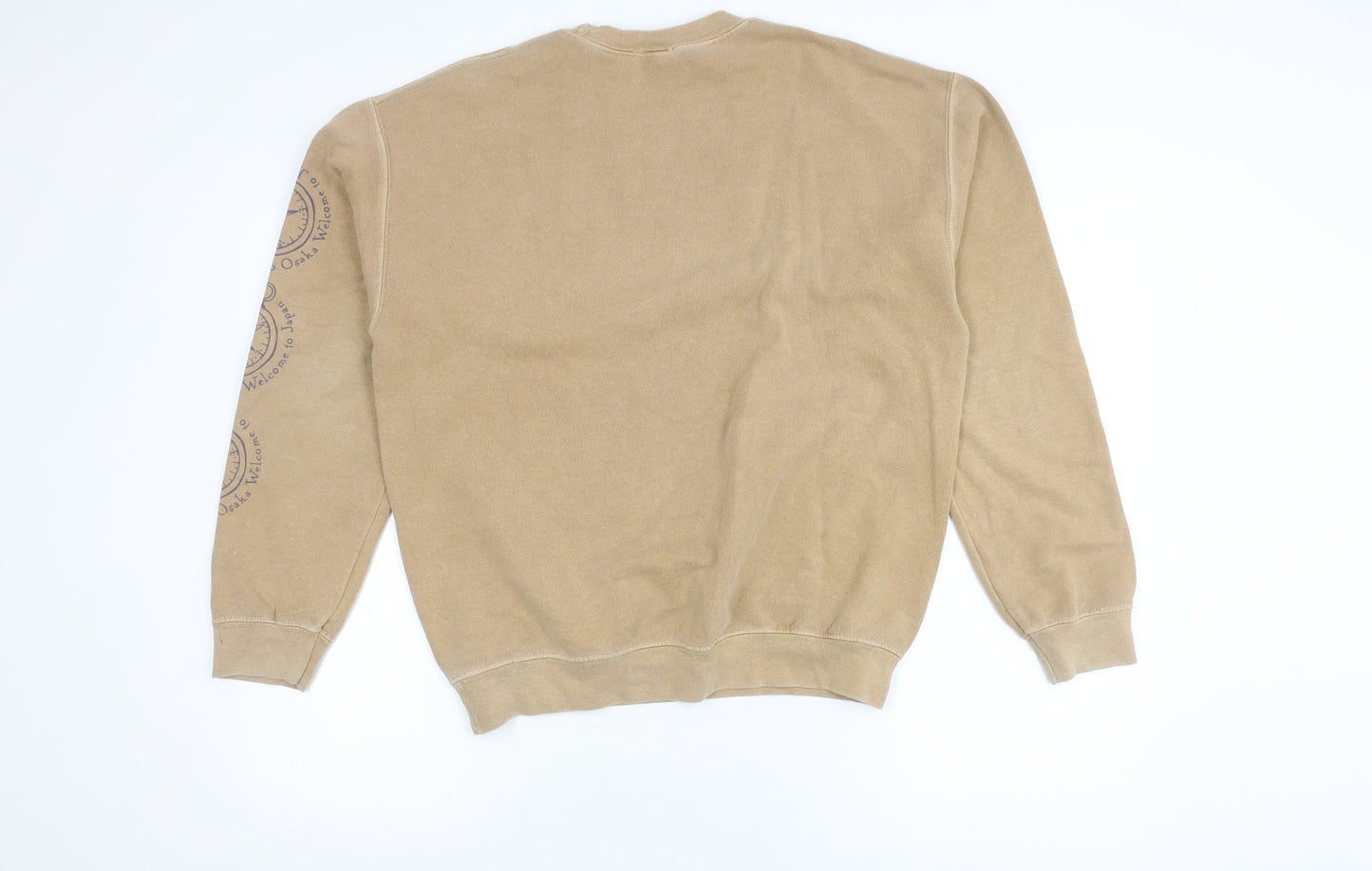 Urban Outfitters Unisex Beige Graphic Print XS Sweatshirt