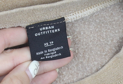 Urban Outfitters Unisex Beige Graphic Print XS Sweatshirt