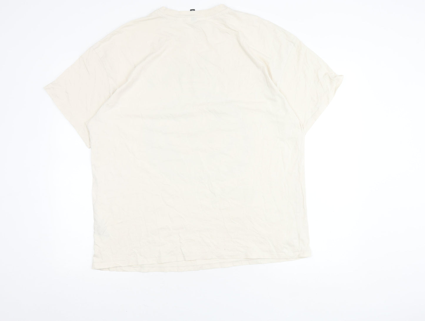 Mens UK Size M H&M Beige  T-Shirt