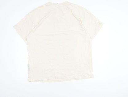 Mens UK Size M H&M Beige  T-Shirt