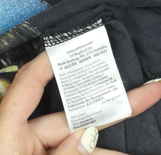 Cotton On Women's Black T-Shirt S Barbie Theme